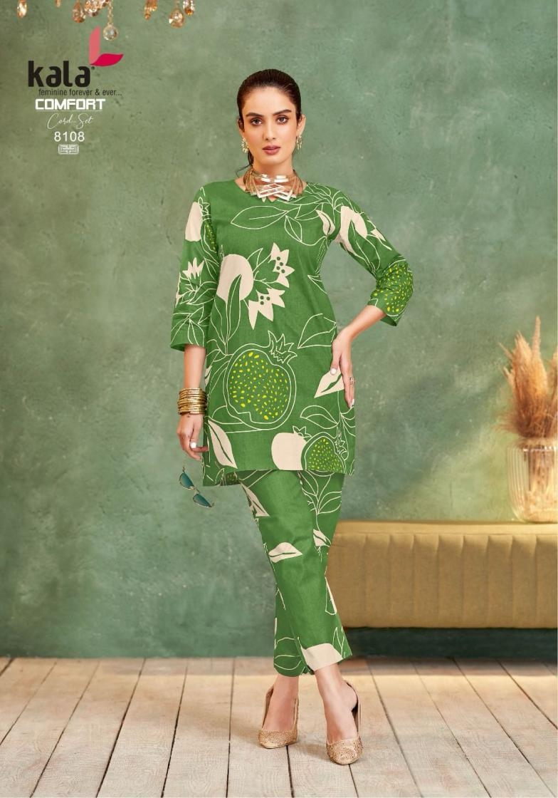 kala tarika comfort co-ord set vol 4 series 8101 to 8112 cotton readymade stylish co-ord set in wholesale surat