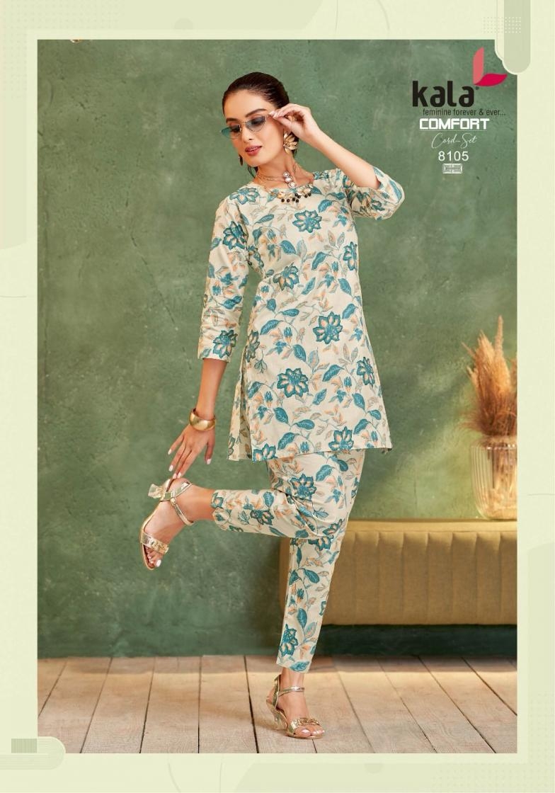 kala tarika comfort co-ord set vol 4 series 8101 to 8112 cotton readymade stylish co-ord set in wholesale surat