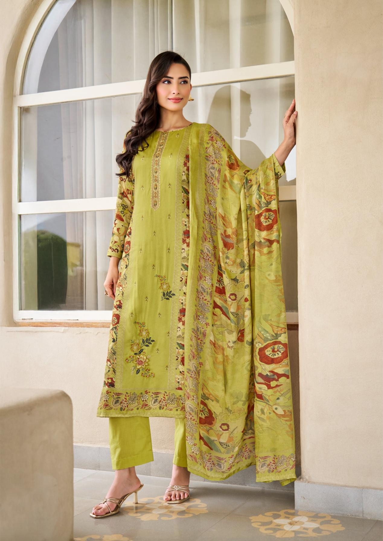 the hermitage aaranya series 01 to 06 pretty cotton satin pakistani salwar kameez in wholesale surat