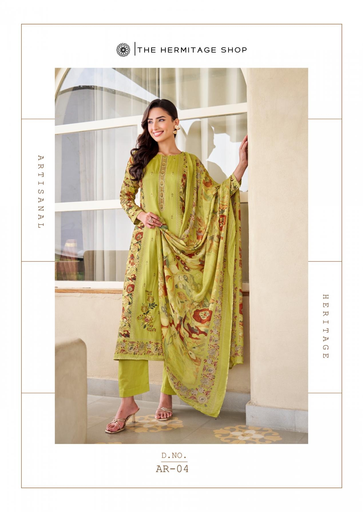 the hermitage aaranya series 01 to 06 pretty cotton satin pakistani salwar kameez in wholesale surat