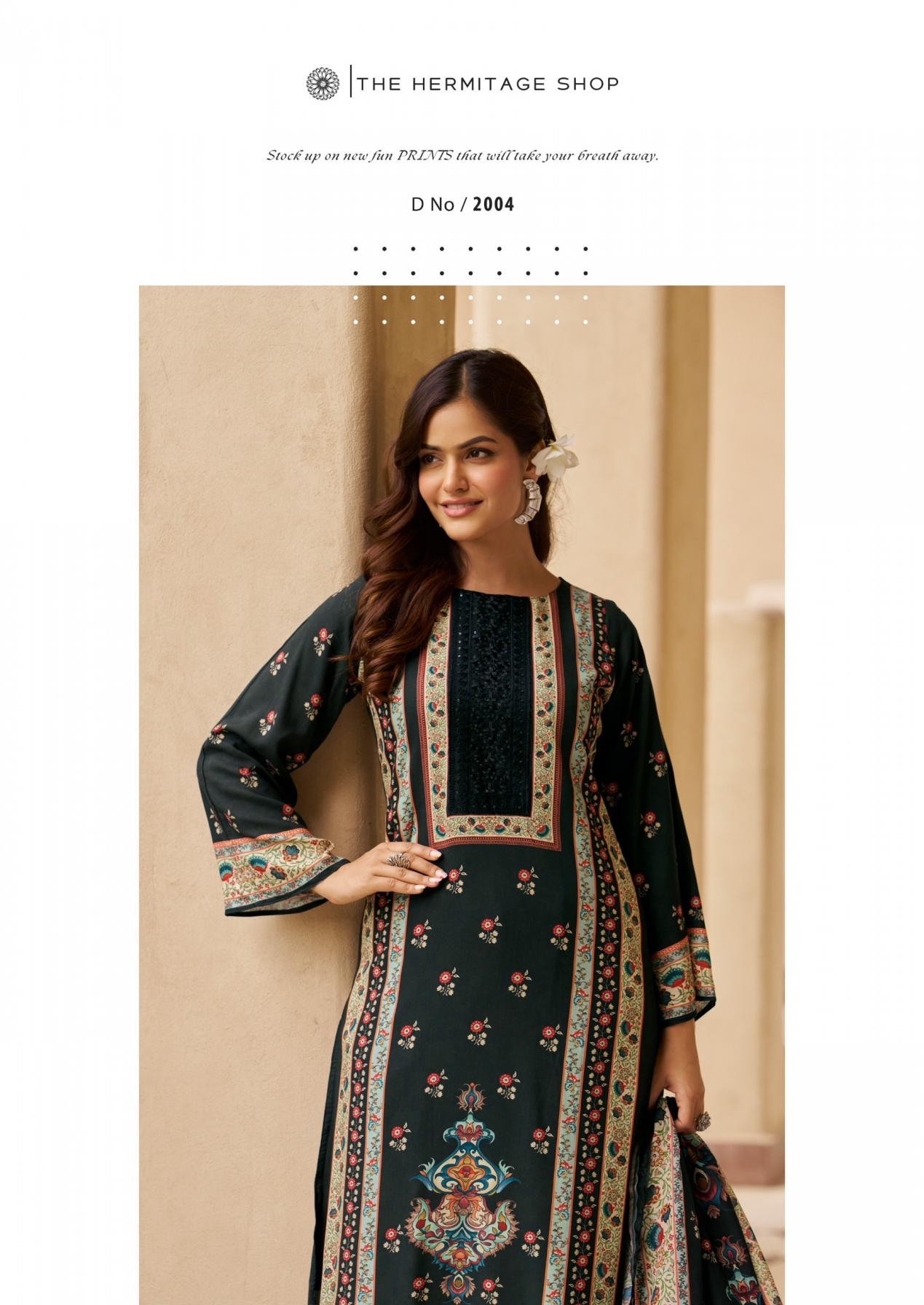 the hermitage bagh vol 5 series 2001 to 2006 viscose lawn full stitch pakistani big size suit in wholesale surat