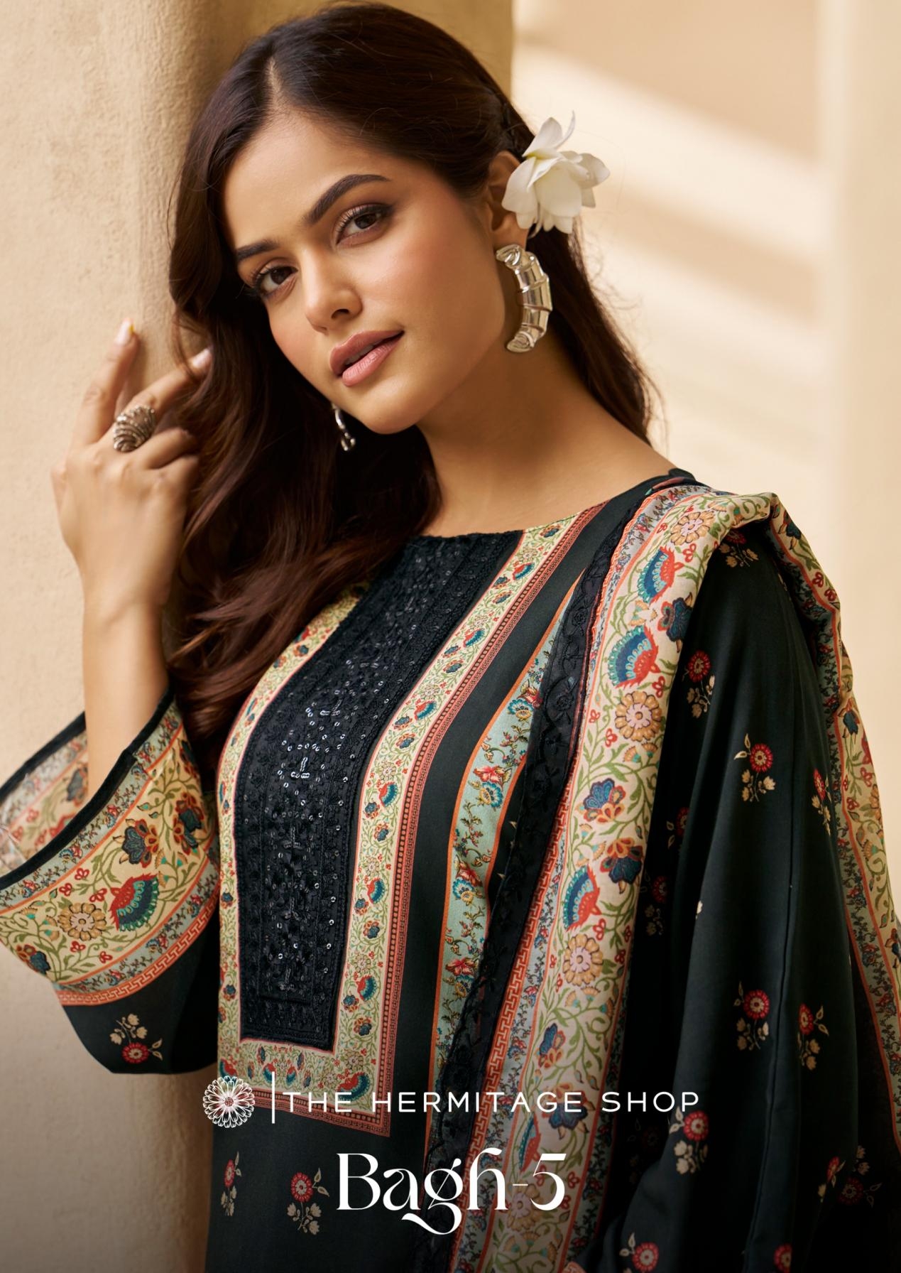 the hermitage bagh vol 5 series 2001 to 2006 viscose lawn modern pakistani salwar kameez in wholesale surat