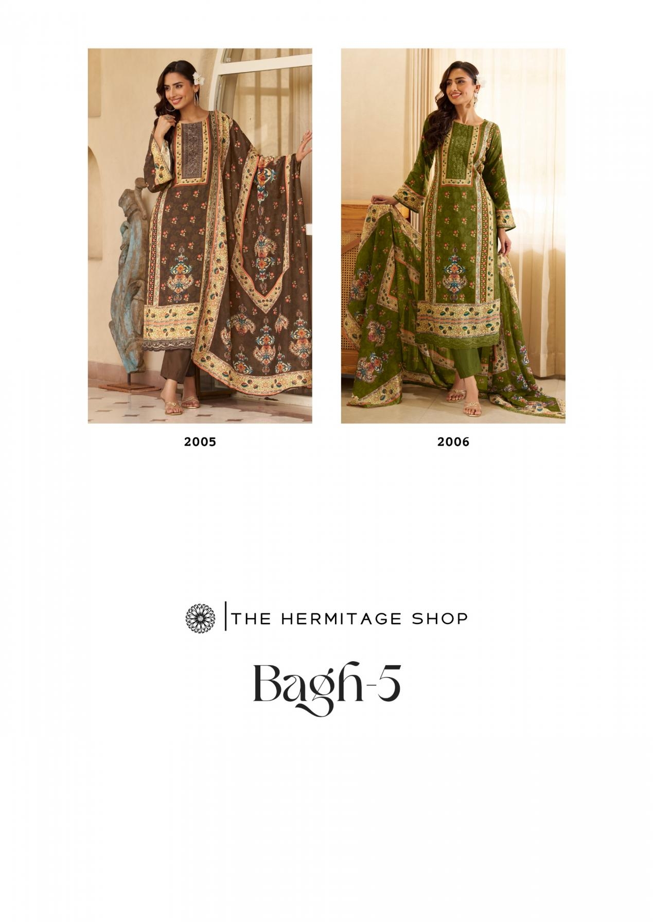 the hermitage bagh vol 5 series 2001 to 2006 viscose lawn modern pakistani salwar kameez in wholesale surat