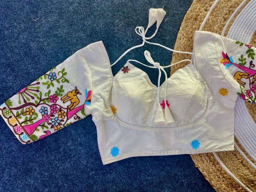 cc masaba cora cotton multy colours designer readymade blouse in wholesale surat