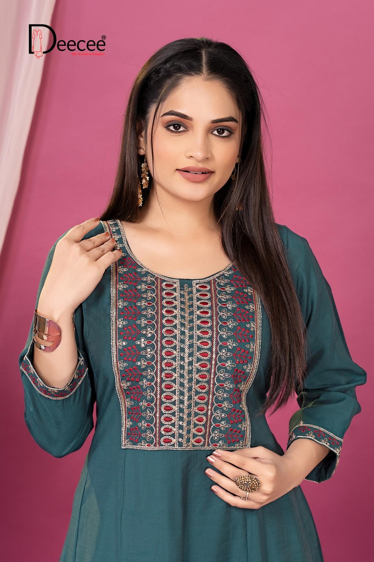 deecee jamika series 101 to 106 Imported slub readymade stylish big size long kurti in wholesale surat