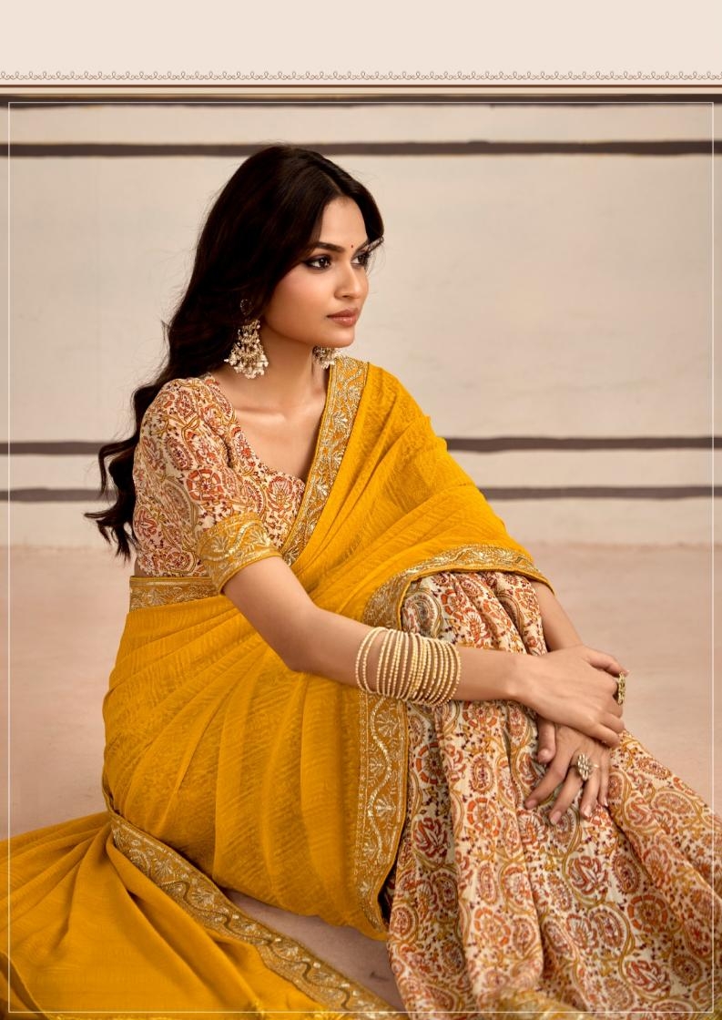 stavan titan series 1001 to 1010 georgette embroidery work gorgeous look saree in wholesale surat