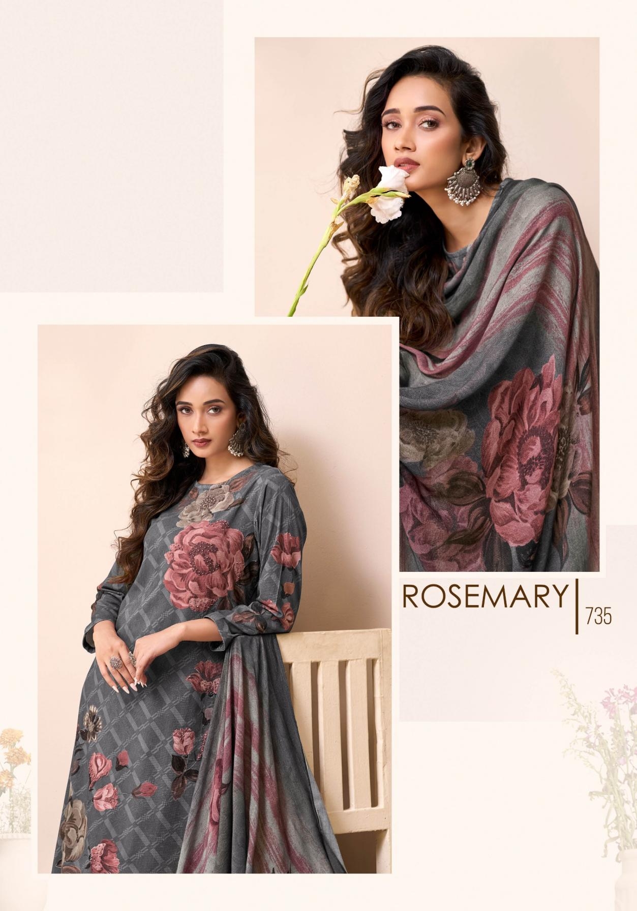 t & m designer rosemary series 777 to 735 corduroy pretty look suit in wholesale surat