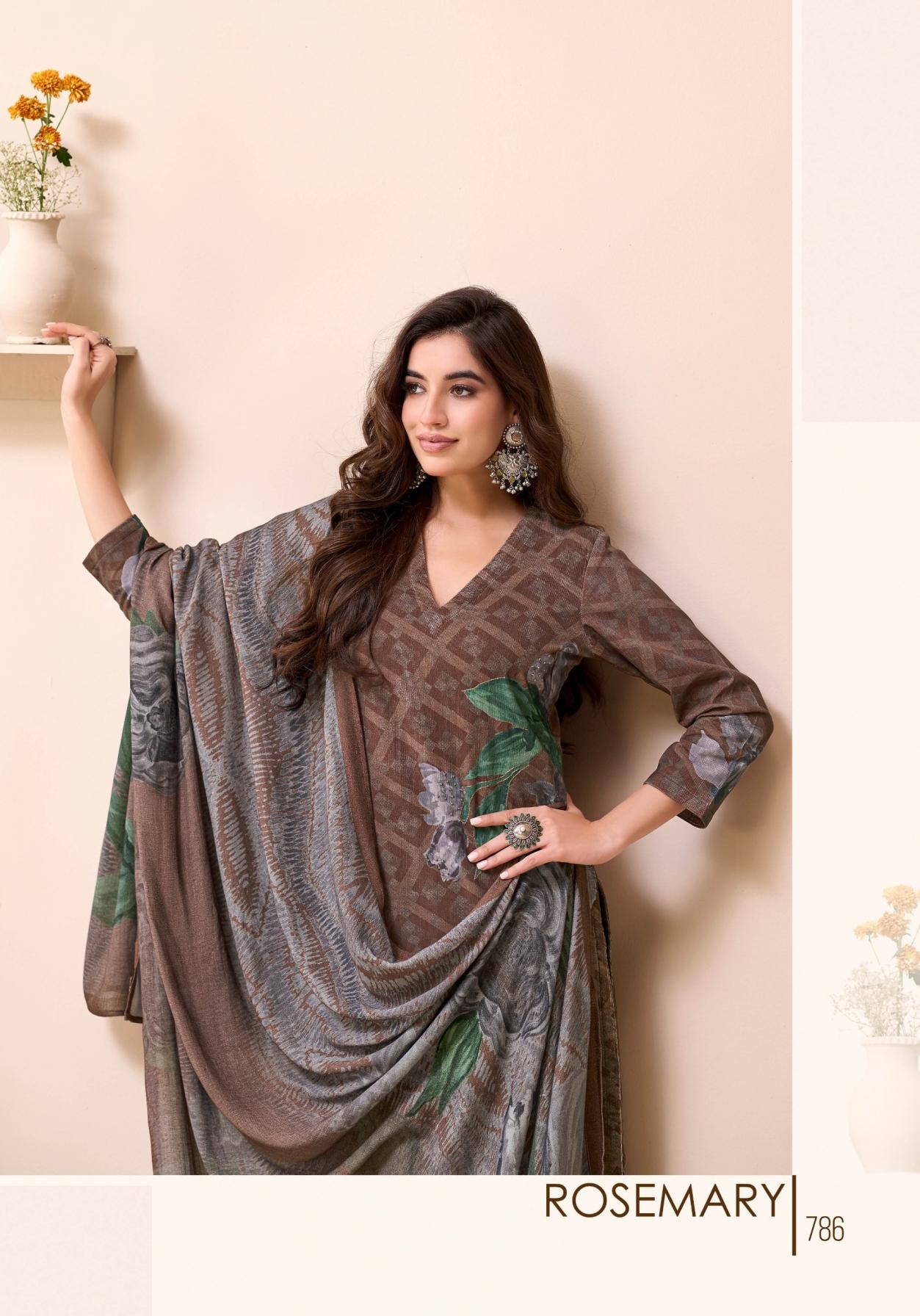 t & m designer rosemary series 777 to 735 corduroy pretty look suit in wholesale surat