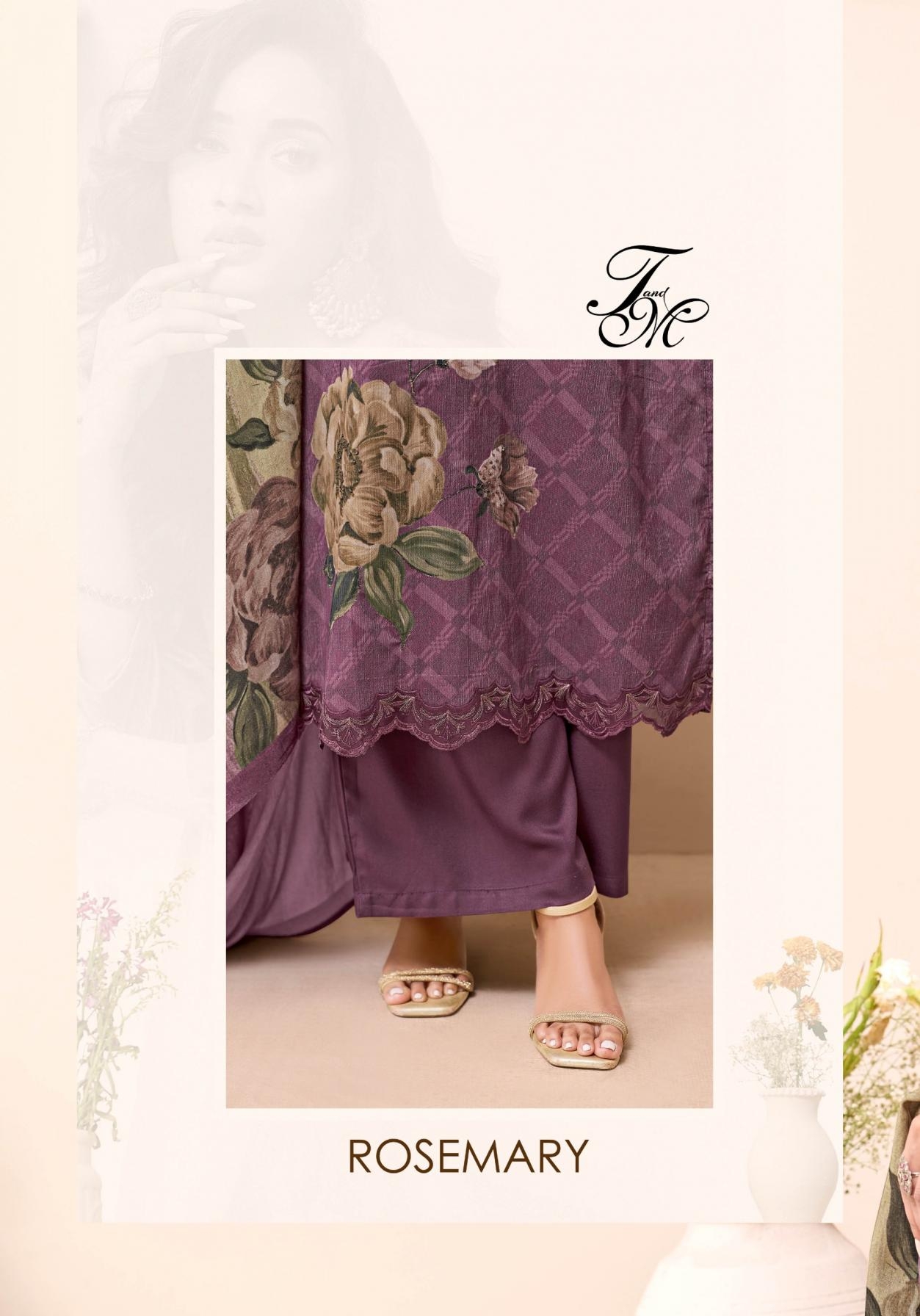 t & m designer rosemary series 777 to 735 corduroy pretty look suit in wholesale surat