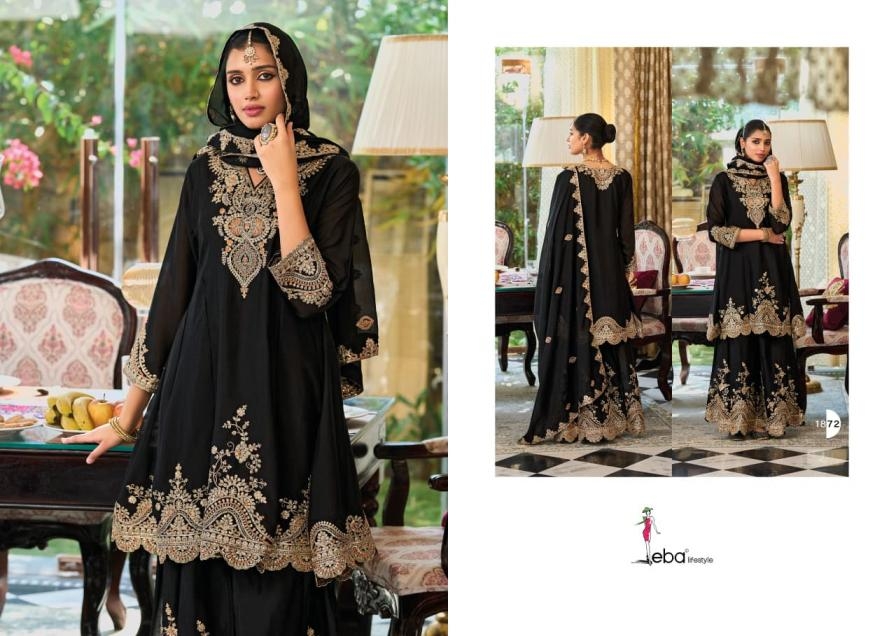 eba lifestyle kalista series 1872-1873 chinon with emboidery work wholesale suit 