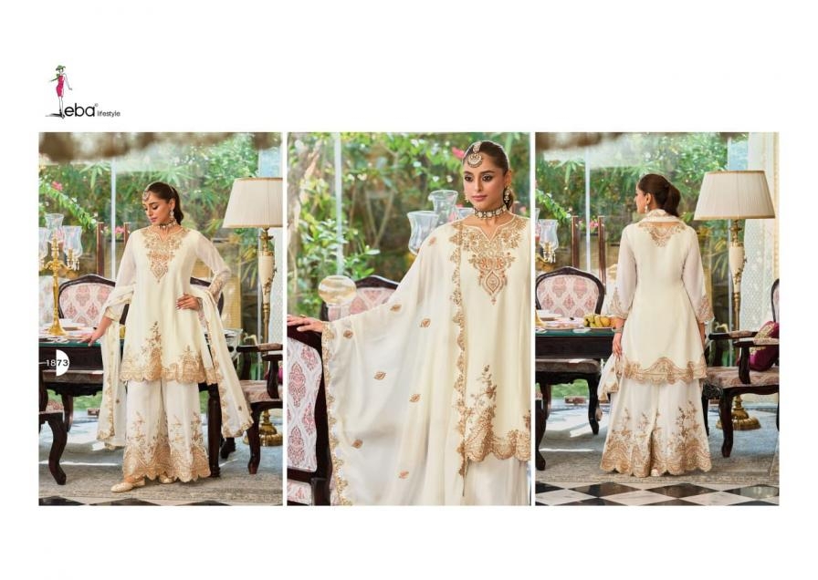 eba lifestyle kalista series 1872-1873 chinon with emboidery work wholesale suit 