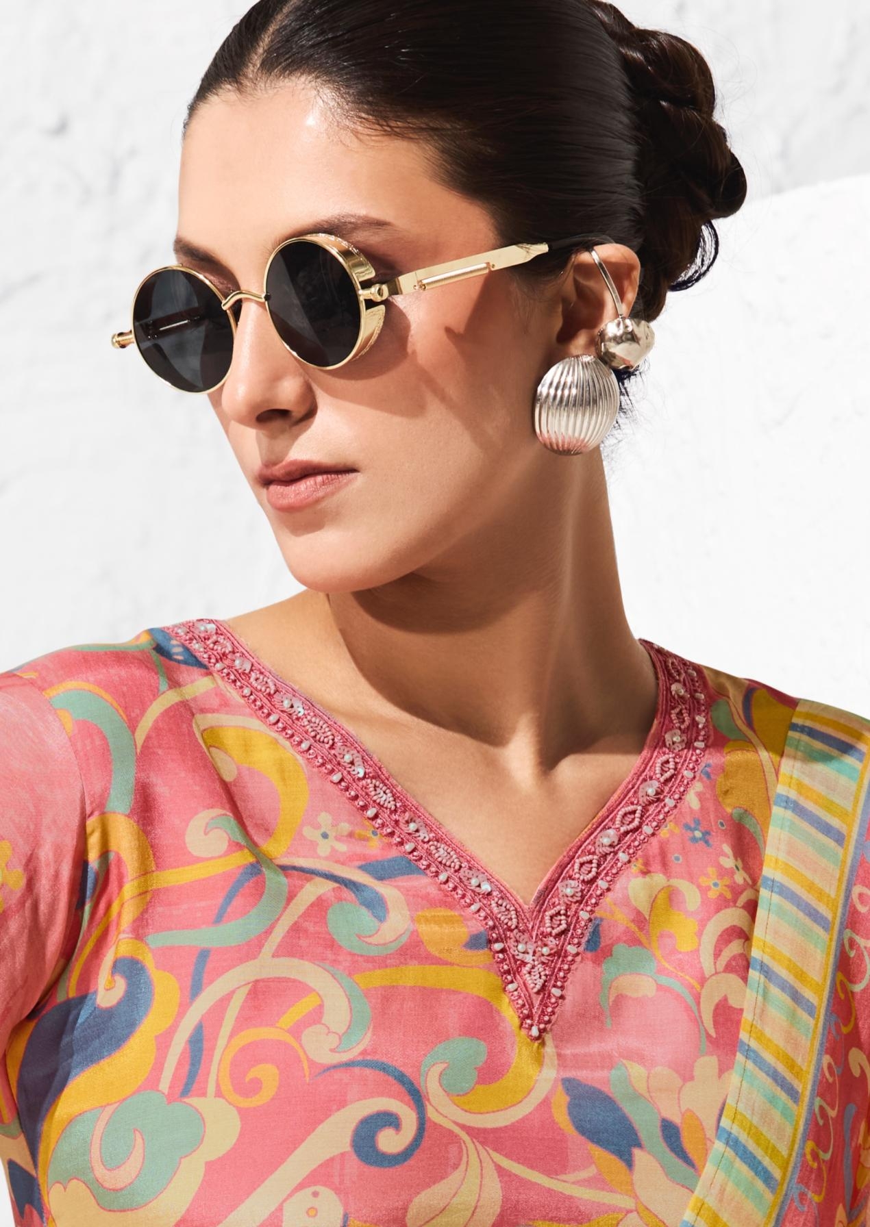 sadhana fashion coral series 11901-11906 bemberg muslin silk wholesale suit 