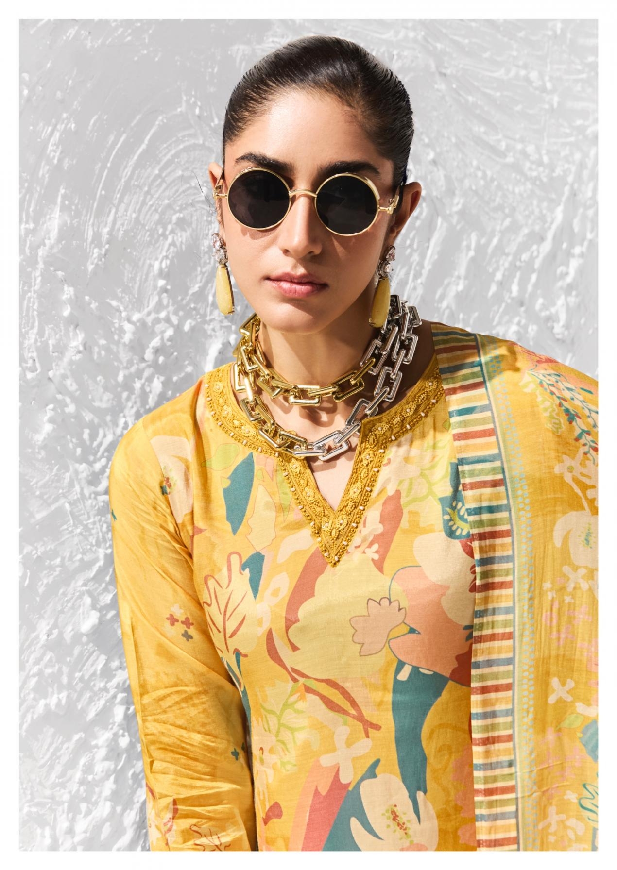 sadhana fashion coral series 11901-11906 bemberg muslin silk wholesale suit 