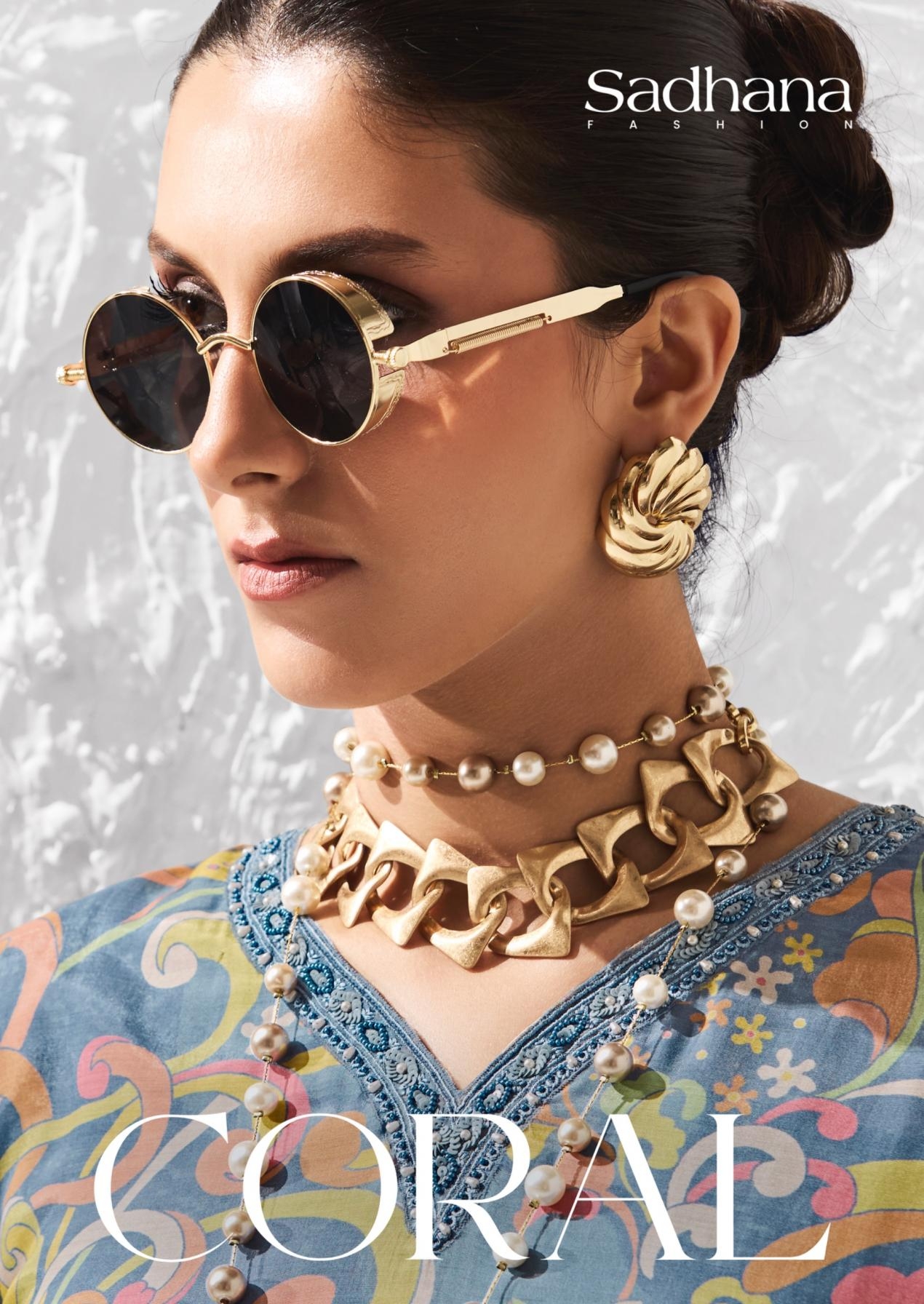 sadhana fashion coral series 11901-11906 bemberg muslin silk wholesale suit 