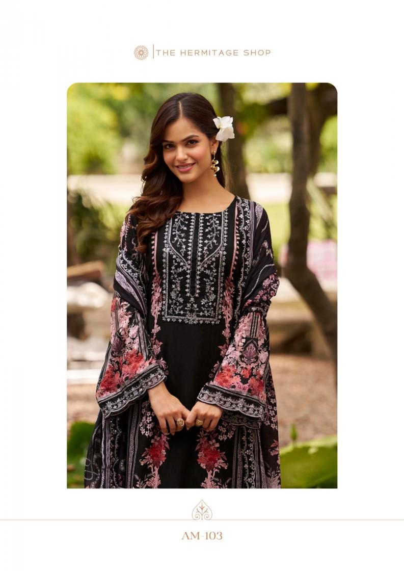 the hermitage shop amahle vol 3 series 101-106 viscose lawn wholesale suit 