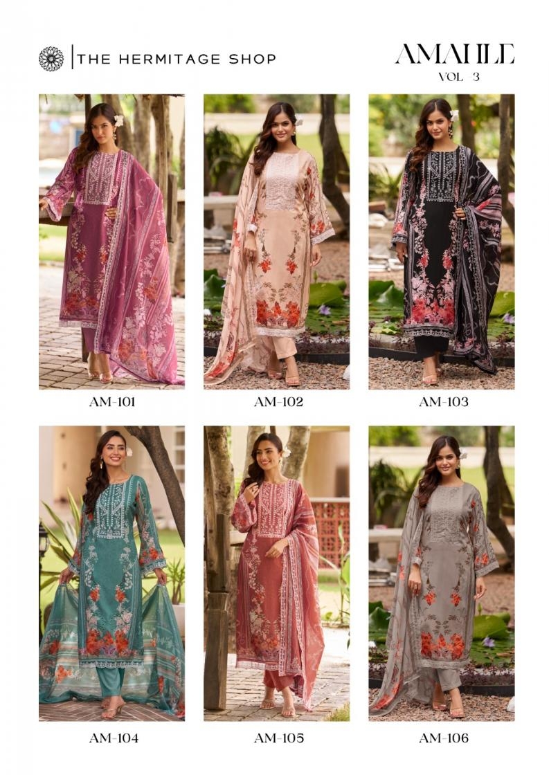 the hermitage shop amahle vol 3 series 101-106 viscose lawn wholesale suit 