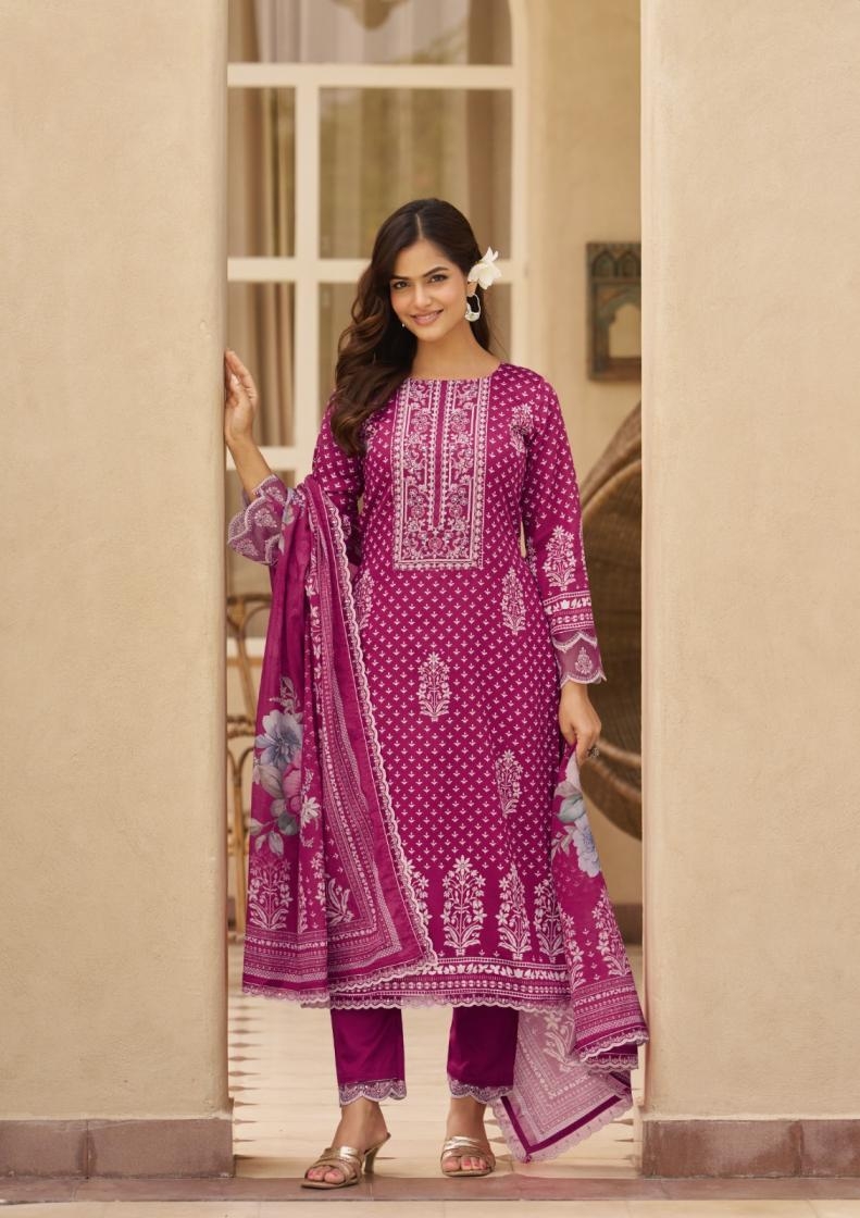 the hermitage sylhet series 201-206 viscose lawn wholesale suit 