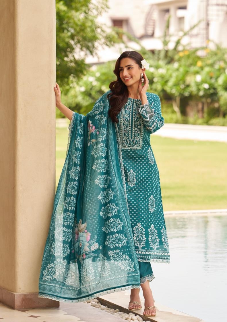 the hermitage sylhet series 201-206 viscose lawn wholesale suit 
