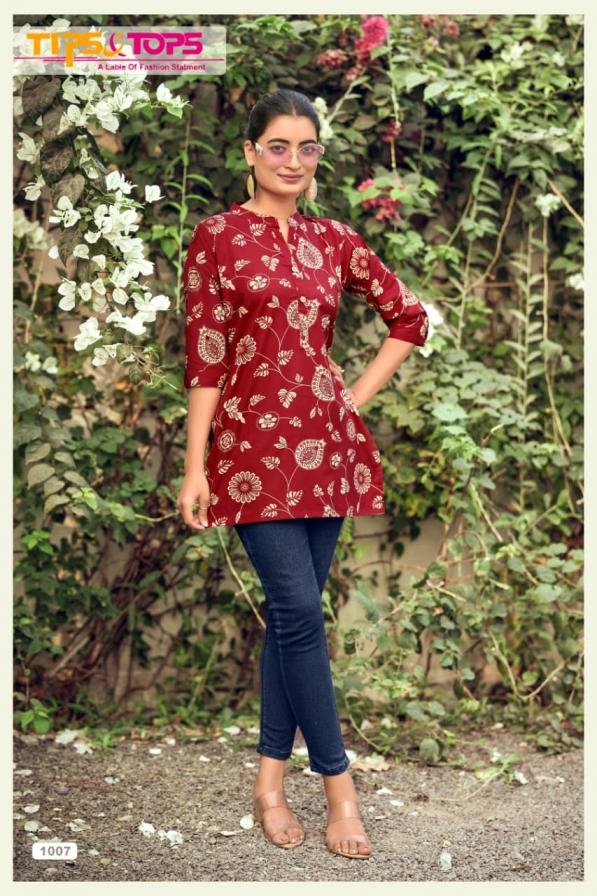 tips & tops cotton shorties vol 9 series 1001-1008 Cotton Dhabu Prints tops