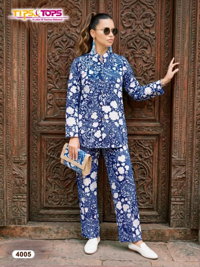 tips & tops cotton trends vol 4 series 4001-4006 cotton co-ord sets
