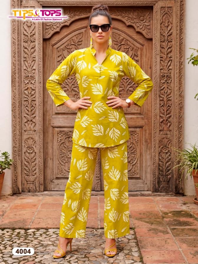 tips & tops cotton trends vol 4 series 4001-4006 cotton co-ord sets