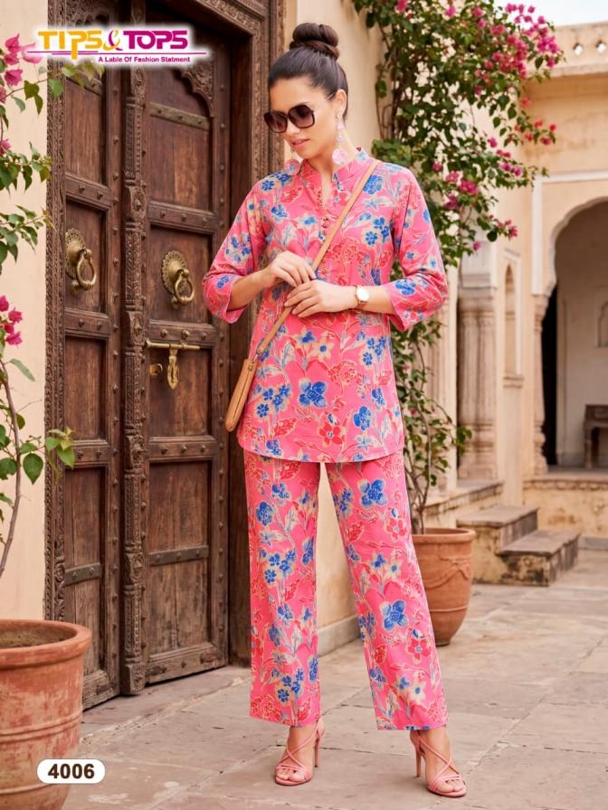 tips & tops cotton trends vol 4 series 4001-4006 cotton co-ord sets