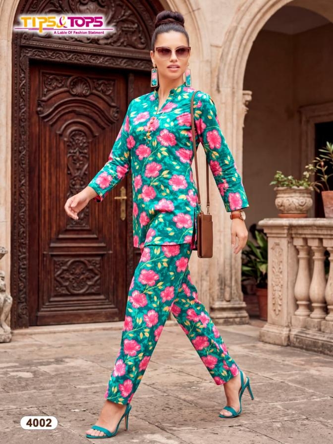 tips & tops cotton trends vol 4 series 4001-4006 cotton co-ord sets