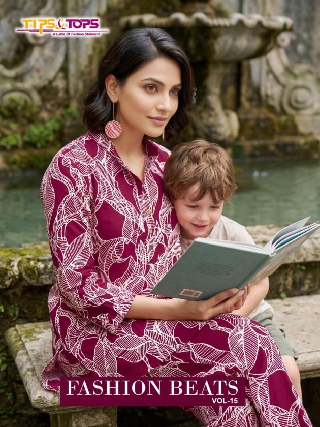 tips & tops fashion beats vol 15 series 1501-1506 Heavy Reyon Print cord sets