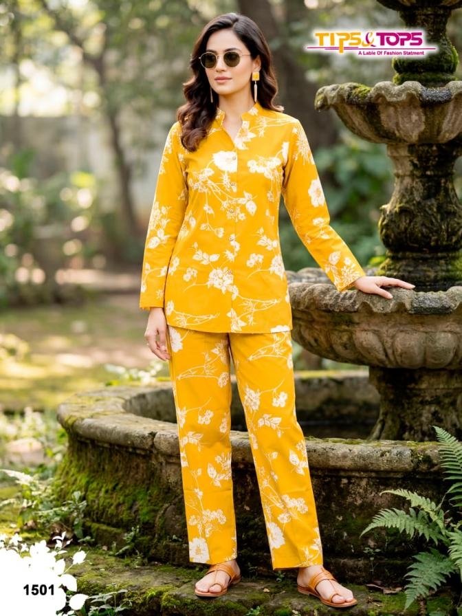 tips & tops fashion beats vol 15 series 1501-1506 Heavy Reyon Print cord sets