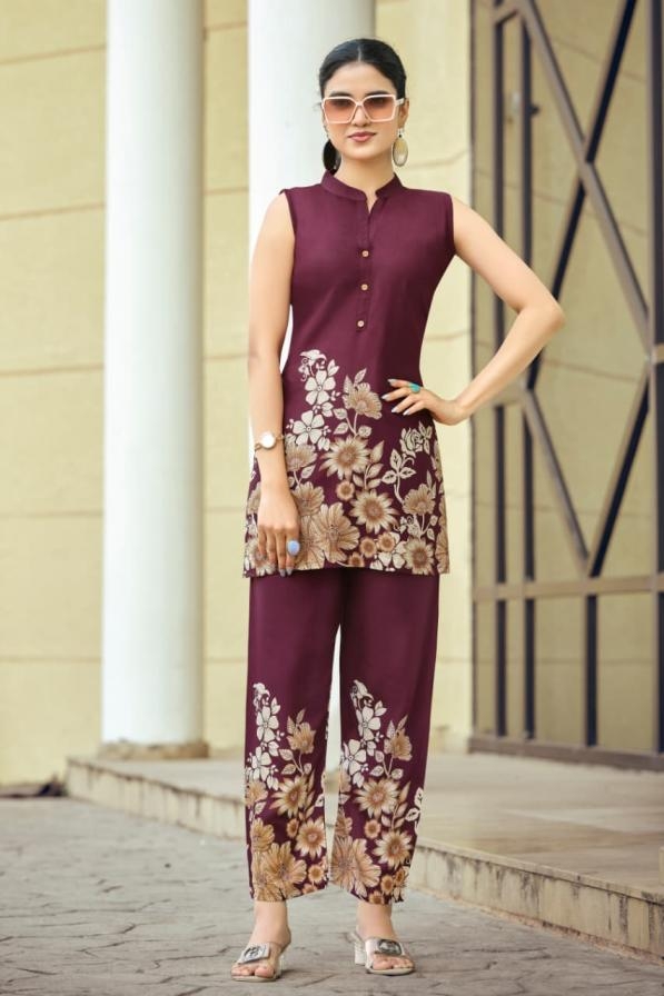 tips & tops summer beauty vol 4 series 1001 to 1006 rayon fully stitch co-ord sets in wholesale surat